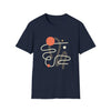 Abstract Lines Circles Shapes V2 | Unisex Soft Style Tee T-Shirt | Embrace Your Vibe