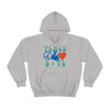 Chill Stitch – Peace & Love - Unisex Hooded Hoodie Sweatshirt – Embrace Your Vibe