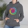 Chill Stitch – Girl Power Tie-Dye - Unisex Hooded Hoodie Sweatshirt – Embrace Your Vibe