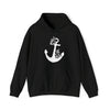 Floral Boat Anchor Boating Sweatshirt | Unisex Hooded Hoodie Sweatshirt