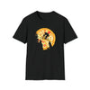 Pizza Moon Bike Ride Shirt | Abstract Unisex Soft Style Tee T-Shirt
