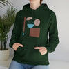 Abstract Shapes V11 Flower Pot Sun Rain | Abstract | Minimalist | Modern | Unisex Hooded Hoodie Sweatshirt | Embrace Your Vibe