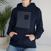Abstract Shapes V4 Dotted Squares | Abstract | Minimalist | Modern Unisex Hooded Hoodie Sweatshirt | Embrace Your Vibe