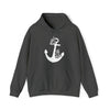 Floral Boat Anchor Boating Sweatshirt | Unisex Hooded Hoodie Sweatshirt