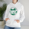 Beach Sweatshirt | Tree of Life Palm Beach | Unisex Hooded Hoodie Sweatshirt