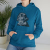 Ludwig van Beethoven Symphony Music | Unisex Hooded Hoodie Sweatshirt | Embrace Your Vibe | Calligram Word Design