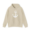 Floral Boat Anchor Boating Sweatshirt | Unisex Hooded Hoodie Sweatshirt