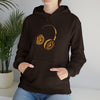 Headphone Donut Foodie Sweatshirt | Abstract Unisex Hooded Hoodie Sweatshirt