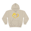 Butterflies Sunflower | Unisex Hooded Hoodie Sweatshirt | Embrace Your Vibe