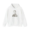 Nikola Tesla Science | Unisex Hooded Hoodie Sweatshirt | Calligram Word Design