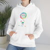 Chill Stitch – Peace Live Frog Tie-Dye - Unisex Hooded Hoodie Sweatshirt – Embrace Your Vibe