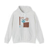 Abstract Shapes V11 Flower Pot Sun Rain | Abstract | Minimalist | Modern | Unisex Hooded Hoodie Sweatshirt | Embrace Your Vibe
