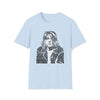 Kurt Cobain Music Grunge | Unisex Soft Style Tee T-Shirt | Embrace Your Vibe | Calligram Word Design