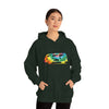Chill Stitch – VW Tie-dye Van - Unisex Hooded Hoodie Sweatshirt – Embrace Your Vibe