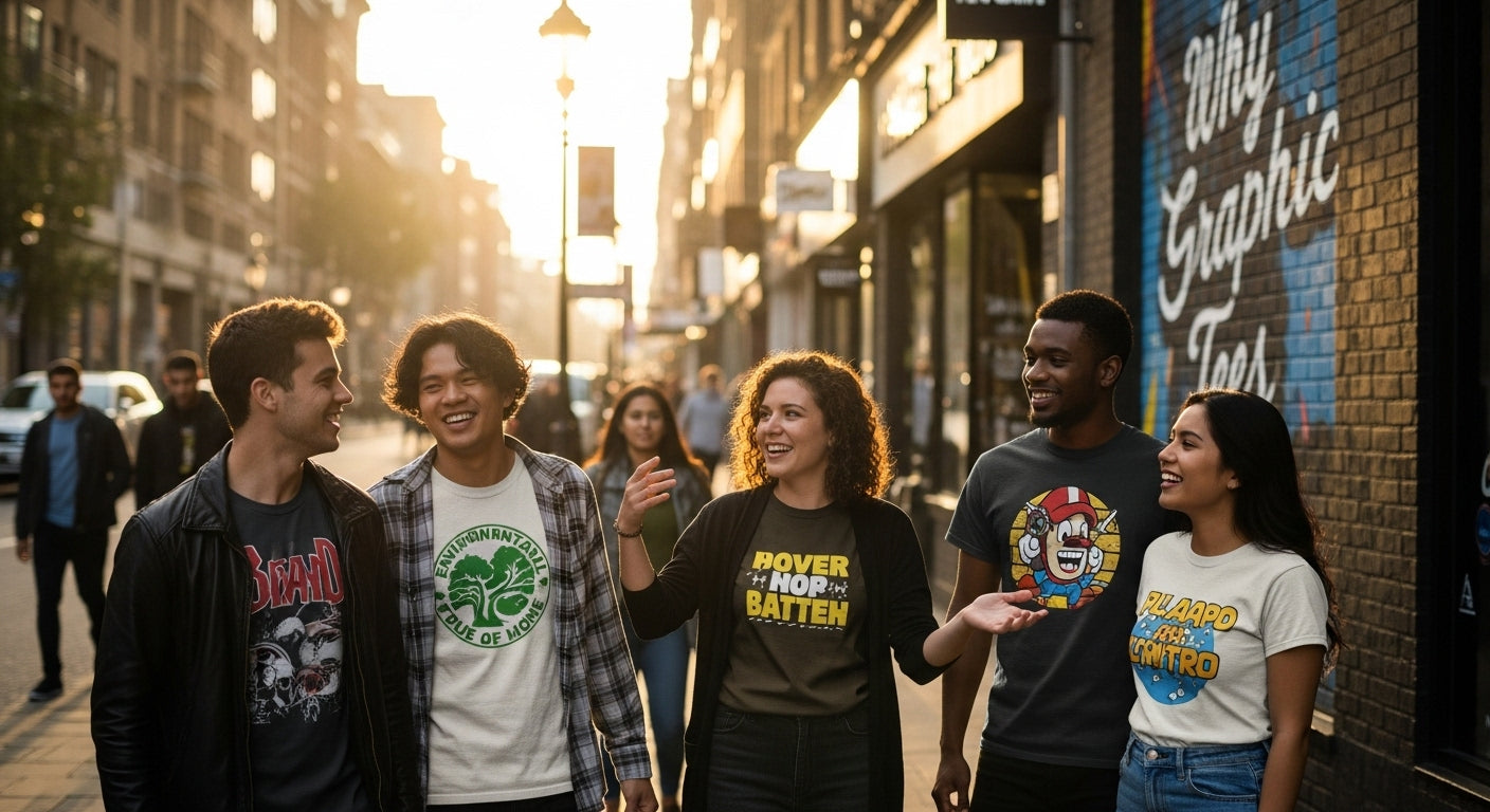 diverse group graphic tees