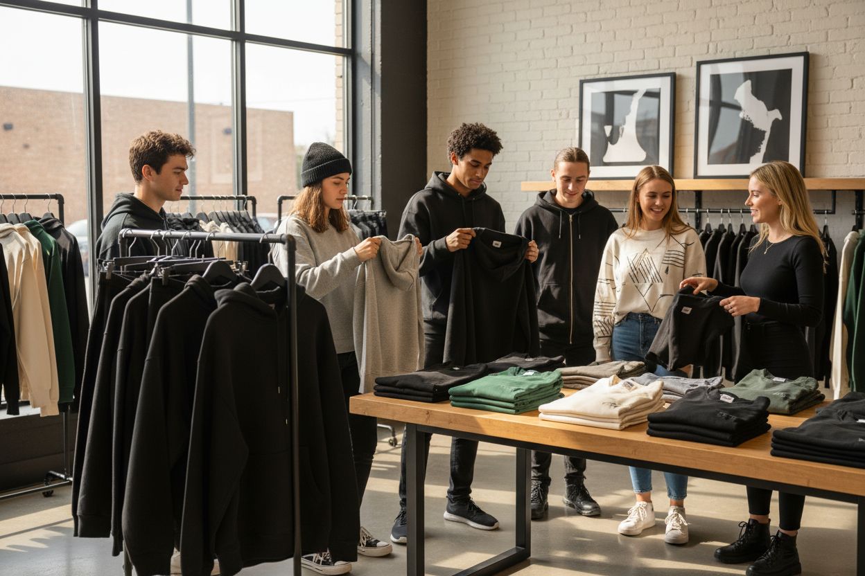 sweatshirt shopping, choosing sweatshirts, fabric comparison