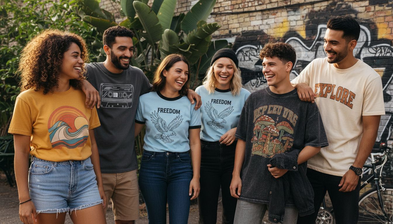 vintage inspired graphic tees hero header image