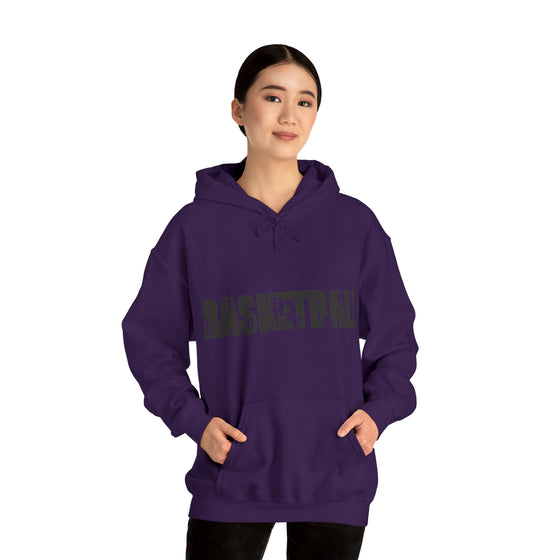 Basketball B-Ball Silhouette Sport | Unisex Hooded Hoodie Sweatshirt | Embrace Your Vibe