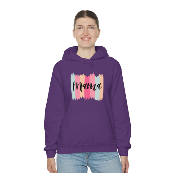 Chill Stitch – Paint Strokes Mama - Unisex Hooded Hoodie Sweatshirt – Embrace Your Vibe