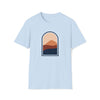 Abstract Shirt | Window Sunrise Sunset Abstract Shapes V14 | Unisex Soft Style Tee T-Shirt