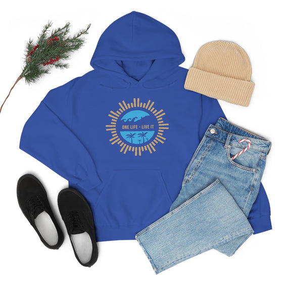 Chill Stitch – One Life Live It Spoke - Unisex Hooded Hoodie Sweatshirt – Embrace Your Vibe