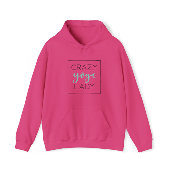 Crazy Yoga Lady Sweatshirt | Unisex Hooded Hoodie Sweatshirt | Embrace Your Vibe