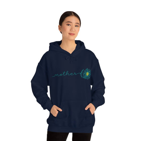 Chill Stitch – Mother Flower Stem - Unisex Hooded Hoodie Sweatshirt – Embrace Your Vibe