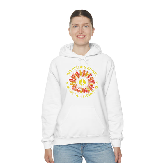 Among Wildflowers | Unisex Hooded Sweatshirt | Embrace Your Vibe