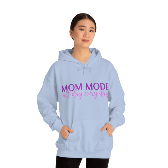 Chill Stitch – Mom Mode All Day - Unisex Hooded Hoodie Sweatshirt – Embrace Your Vibe