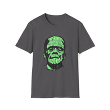  Frankenstein | Unisex Soft Style Tee T-Shirt | Embrace Your Vibe | Calligram Word Design