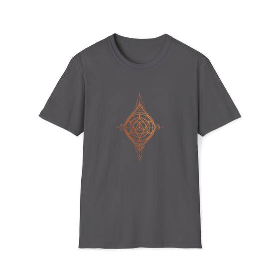 Abstract Diamond Seeing Eye Shapes V35  |  Unisex Soft Style Tee T-Shirt  |  Embrace Your Vibe
