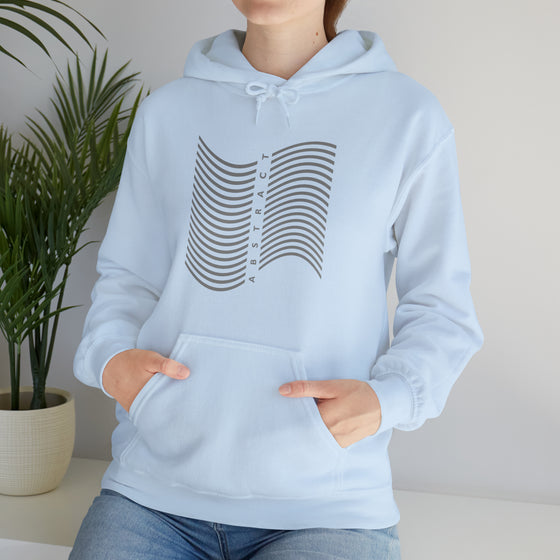 Abstract Shapes V3 Wave Lines | Abstract | Minimalist | Modern  Unisex Hooded Hoodie Sweatshirt | Embrace Your Vibe