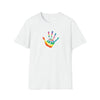 Hippie Shirt | Earth Peace Designs Tie Dye Peace Hand | Unisex Soft Style T-Shirt