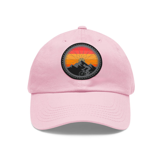 Bike Hat | MTB Mountain Riding Design Circle Leather Patch Baseball Cap