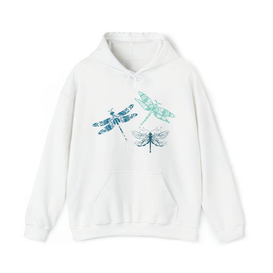 Dragonfly Mandala Sweatshirt | Nature Boho | Unisex Hooded Hoodie Sweatshirt