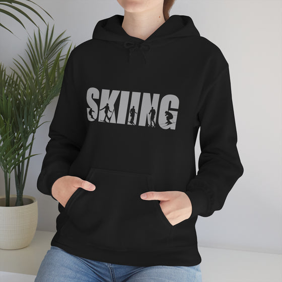 Chill Stitch – Skiing Sport - Unisex Hooded Hoodie Sweatshirt – Embrace Your Vibe