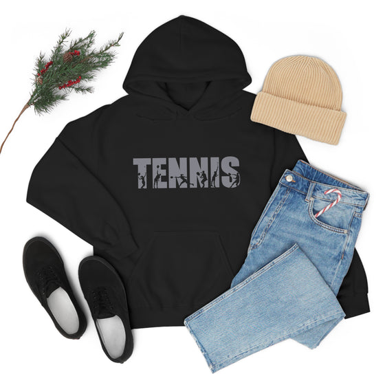 Chill Stitch – Tennis Sport - Unisex Hooded Hoodie Sweatshirt – Embrace Your Vibe