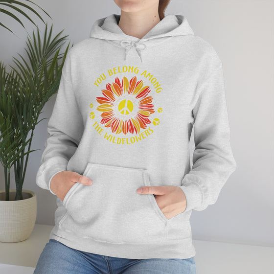 Among Wildflowers | Unisex Hooded Sweatshirt | Embrace Your Vibe