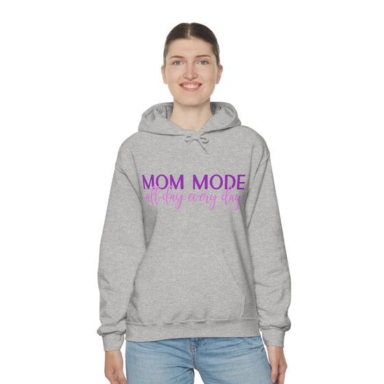 Chill Stitch – Mom Mode All Day - Unisex Hooded Hoodie Sweatshirt – Embrace Your Vibe