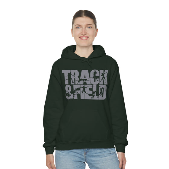 Chill Stitch – Track & Field Sport - Unisex Hooded Hoodie Sweatshirt – Embrace Your Vibe