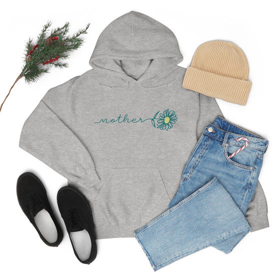 Chill Stitch – Mother Flower Stem - Unisex Hooded Hoodie Sweatshirt – Embrace Your Vibe