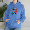 Yoga Hoodie | Yin Yang Sign V1 Watercolor | Unisex Hooded Hoodie Sweatshirt