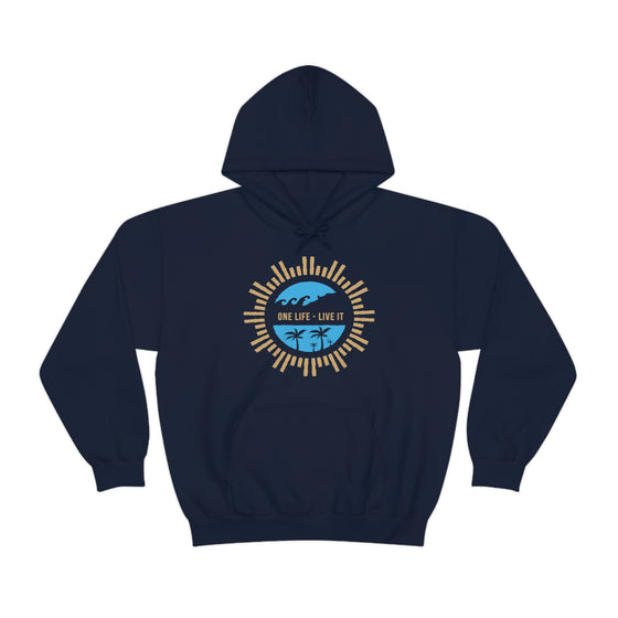 Chill Stitch – One Life Live It Spoke - Unisex Hooded Hoodie Sweatshirt – Embrace Your Vibe