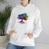 Hippie Sweatshirt | Tree of Life Watercolor Flowing Color V2 | Unisex Hooded Hoodie Sweatshirt