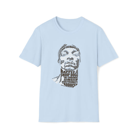 Snoop Dogg Rapper | Unisex Soft Style Tee T-Shirt  | Calligram Word Design