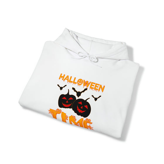 Halloween Sweatshirt | Pumpkin Time | Unisex Hooded Hoodie Sweatshirt | Embrace Your Vibe