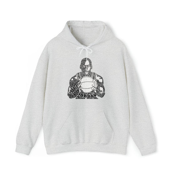 Michael Jordan Basketball | Unisex Hooded Hoodie Sweatshirt  | Calligram Word Design