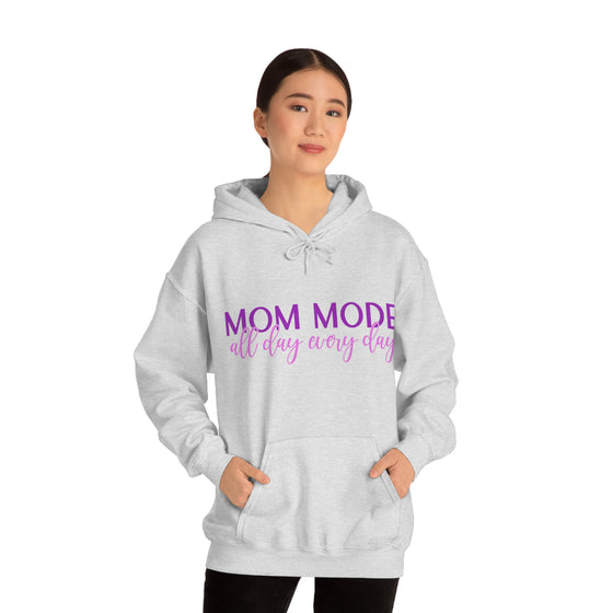 Chill Stitch – Mom Mode All Day - Unisex Hooded Hoodie Sweatshirt – Embrace Your Vibe