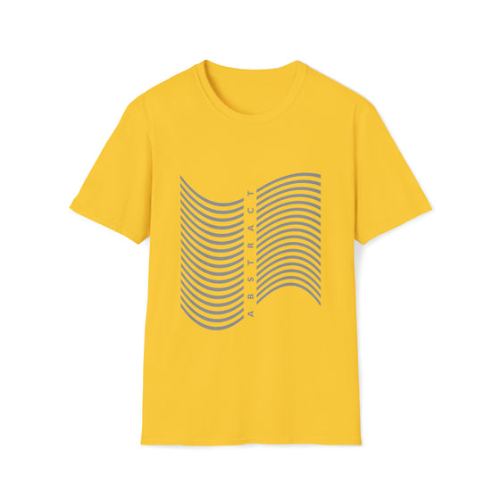 Abstract Wave Lines Shapes V3 | Unisex Soft Style Tee T-Shirt |  Embrace Your Vibe