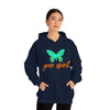 Chill Stitch – Free Spirit Butterfly - Unisex Hooded Hoodie Sweatshirt – Embrace Your Vibe